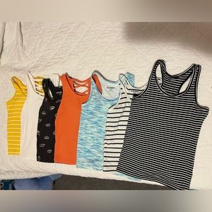 Girls size 6 old navy tanks. $18.00 for all 6